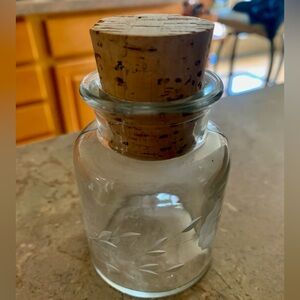 Princess House Jar with Cork Lid